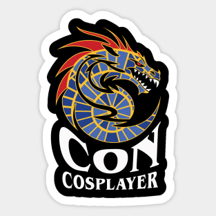 Dragon Carpet Con Cosplayer Sticker